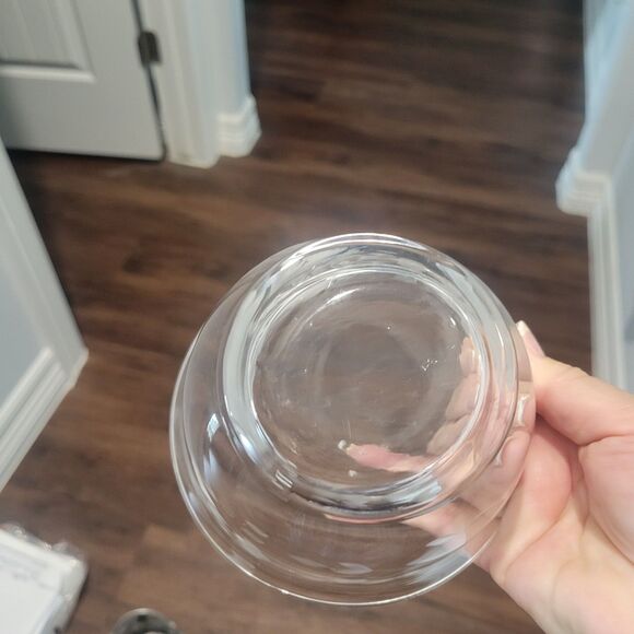 VTG Princess House Two Etched Crystal Revere Bowls #385 and small ladel Elegant - Picture 9 of 12